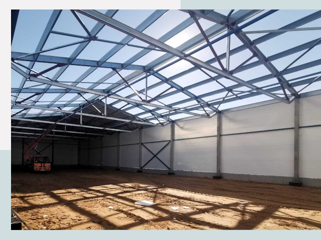 Строительство сенохранилищ в Сарове