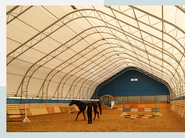 Строительство конных манежей в Сарове