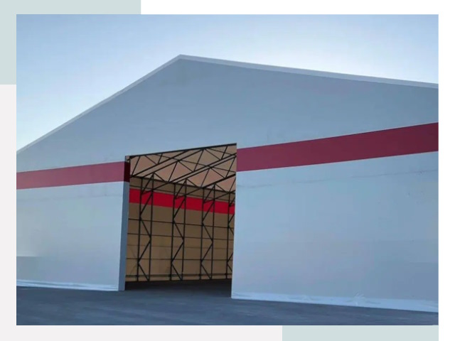 Быстровозводимые ангары в Сарове