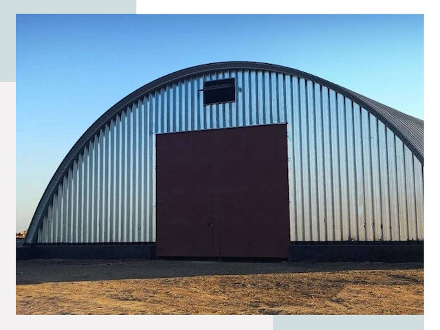 Арочные ангары в Сарове