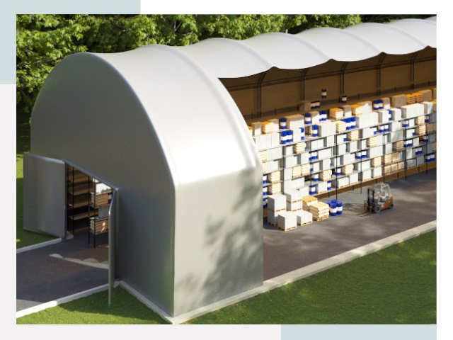 Тентовые ангары в Сарове