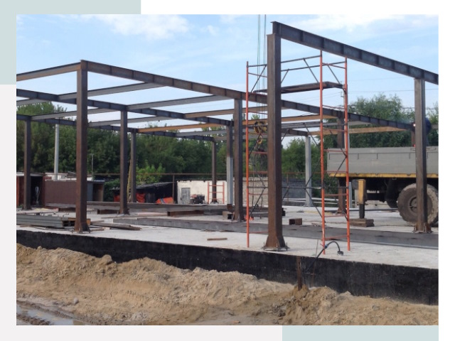 Фундамент для ангаров в Сарове