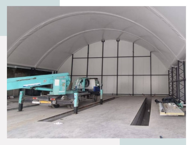 Внутреннее оснащение ангаров в Сарове