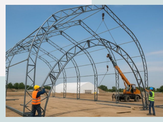 Монтаж ангаров в Сарове от 625 руб. - Надежно и быстро