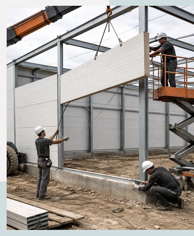 Строительство складов из сэндвич панелей в Сарове под ключ