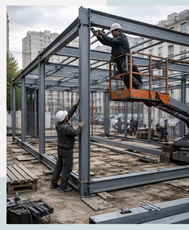 Строительство и монтаж торговых павильонов под ключ в Сарове